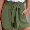 FGHJ Popular High Waist Comfy Ladies Simple Pure Color Shorts for Travel Summer