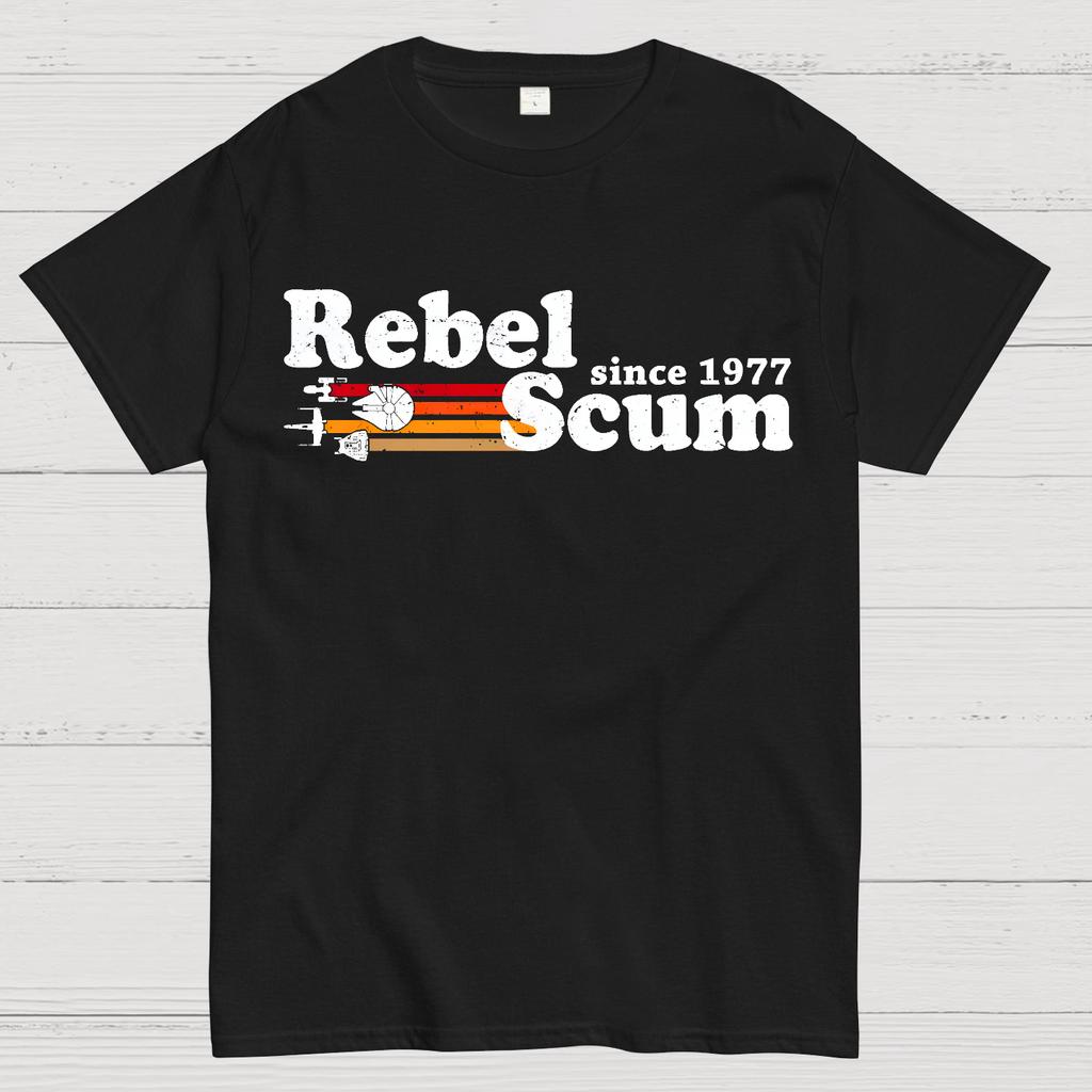 Rebel Scum Since 1977 Cotton Summer Casual Cool Loose T-Shirt