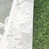 Полупрозрачные Кружевные Короткие Шторы с Цветочным и Бабочковым Дизайном для Спальни, Гостиной, Столовой