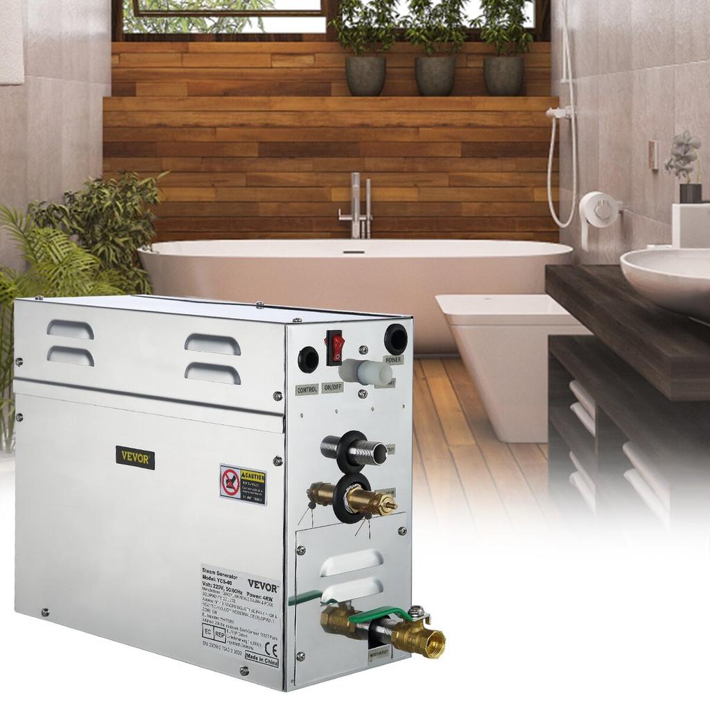 9KW Steam Generator Steam Generator for SPA Room Digital Display Steam Generator 35 ℃-55 ℃ Sauna Steam Generator for Home Commercial Steam Generator