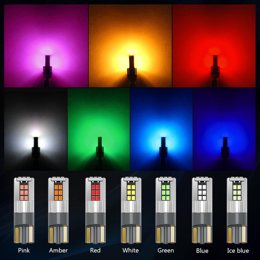 Oprah 2pcs W5W T10 LED Canbus No Error 2016SMD For Car Truck Interior Dome Lamp 194 168 Side Marker Signal Bulb White 12V Lights Dome Lights 6