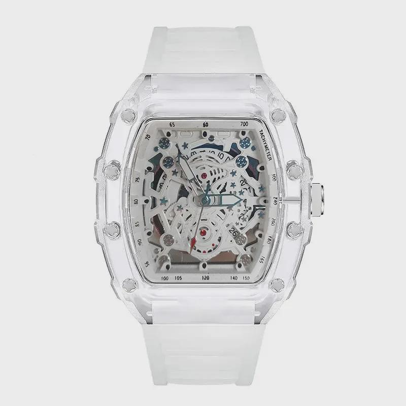 Ричард Серия: Кварцевые часы унисекс со светящимися стрелками и прозрачным корпусом