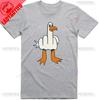 Mens Funny T-Shirt Rude Seagull Design Regular Fit Cotton Tee Women Men Print Cartoon Graphic Cotton T Shirts Breathable Workout