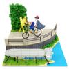 Sankei Studio Ghibli Мини Служба Доставки Стрекоза и Велосипед с Пропеллером Бумажная Модель Кики Немасштабный MP07-10
