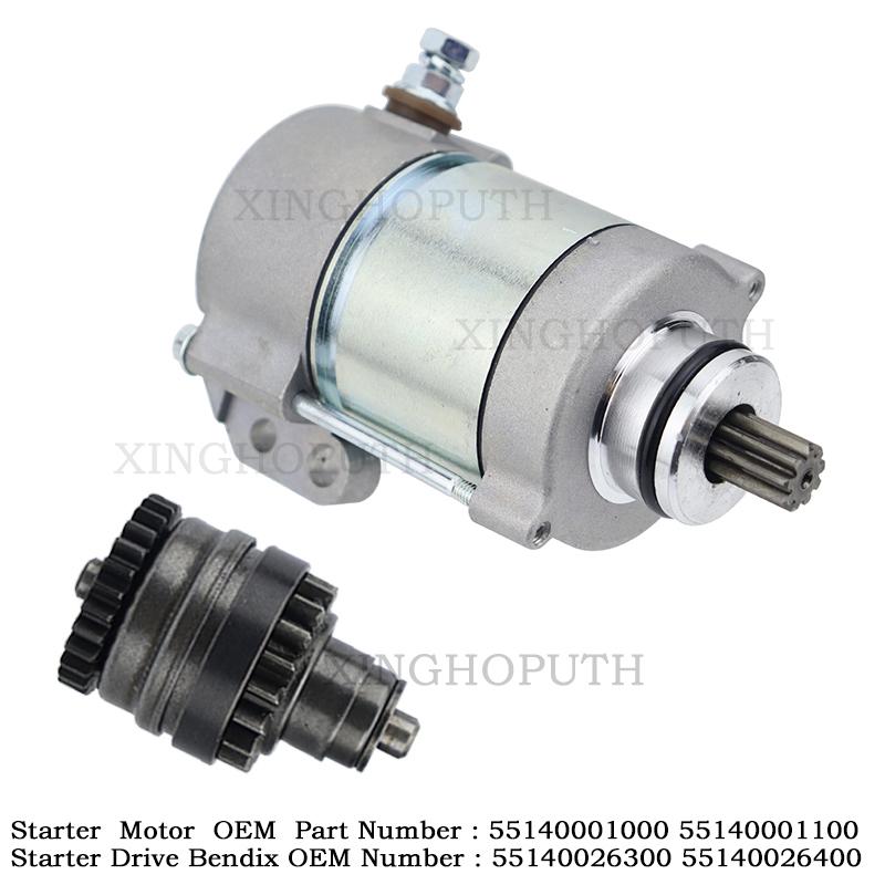 Electrical Engine Parts Starter And Bendix Set For Husqvarna Motorcycle Offroad OEM:55140001100 55140026400 Motor Starting Moric