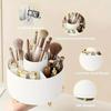 360° Rotating Makeup Brush Storage Box Desktop Makeup Tools Organizer Large Capacity Cosmetic Brush Lipstick Eyebrow Pen Rack