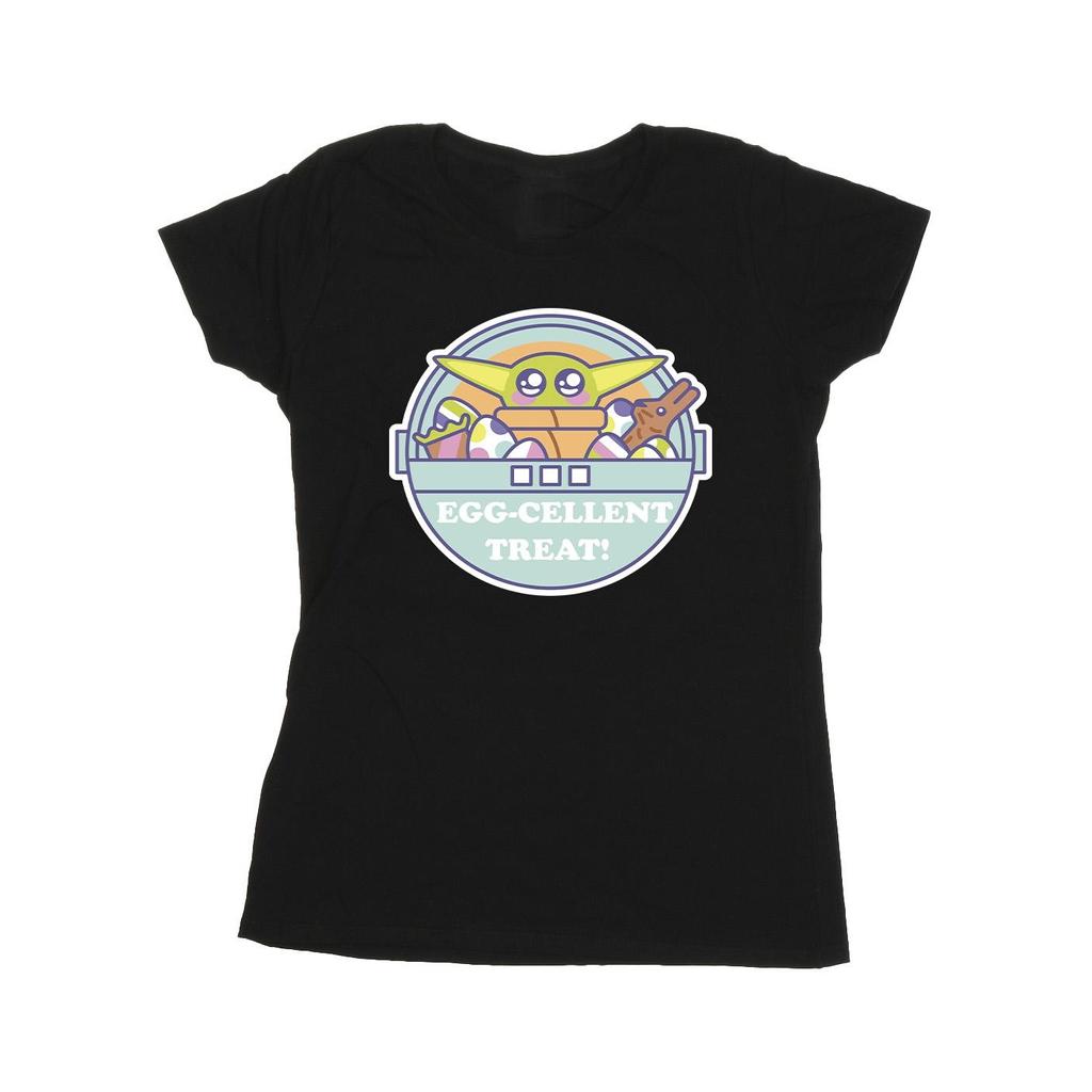 Star Wars Womens/Ladies The Mandalorian Eggcellent Easter Cotton T-Shirt