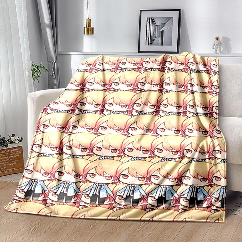 1pc Blanket Tenma Tsukasa1 Print Design, Lightweight Blanket for Sofa, Bed- Soft &Warm, Gift for All Seasons like Christmas, Halloween
