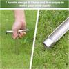 Stainless Steel Soil Probe T-Handle Soil Test Kit Professional Pushing Tool  Gardening