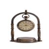 13.97 Cm Table Watch Hanging Watch with Directional Compass Brass Frame