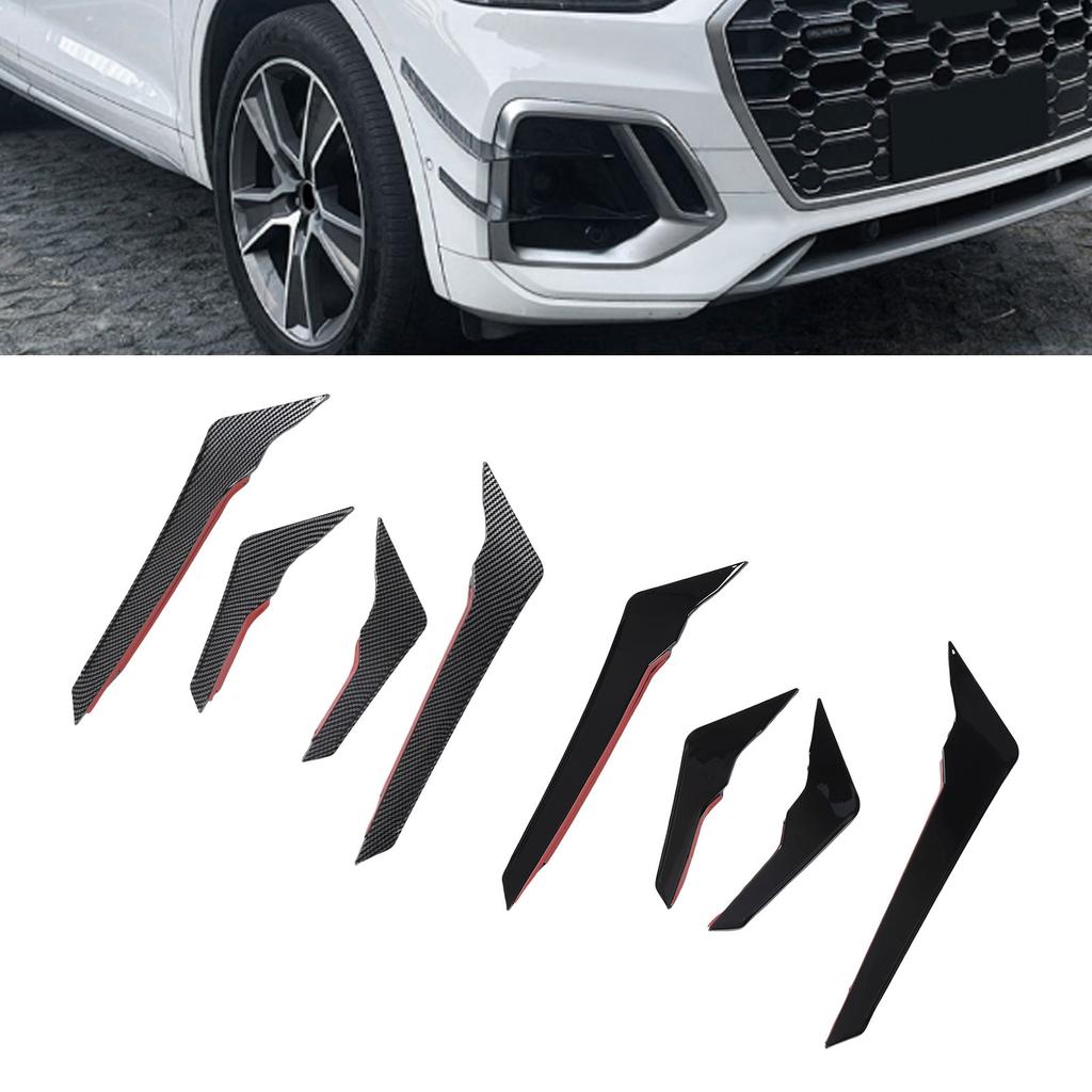 Car Front Bumper Side Spoiler Aerodynamic Left Right Front Bumper Side Air Vent Trim Fin Decor For FY S-line 2025-2025