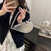 Trend and Beautiful 2025 Summer New Heart-shaped Personalized Fashion Diamond-encrusted Dinner Fashion Women's Hand Bag