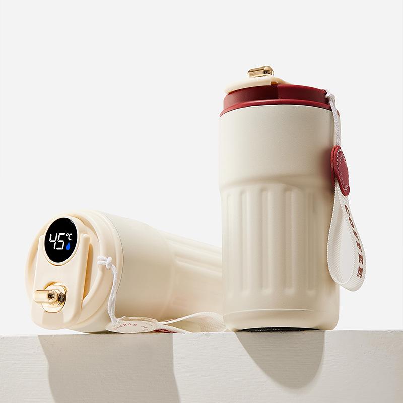 Интеллектуальная температура 316 нержавеющая сталь вакуумная изоляционная кружка 450 мл портативная изоляционная кружка офисная кофейная кружка автомобильная повседневная кружка