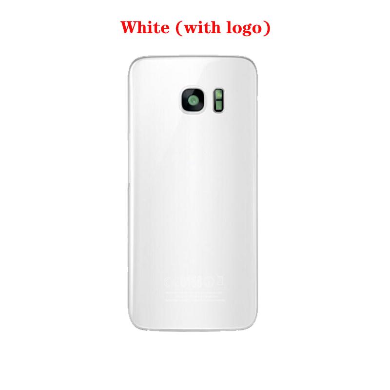 Новая задняя часть для Samsung Galaxy S7 G930, запасные части для задней двери, стеклянный корпус батареи с камерой