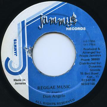 7-дюймовая пластинка DON ANGELO - Reggae Music NONE Jammy's Records 1986 Ямайка Регги, Ска и Даб Б/у