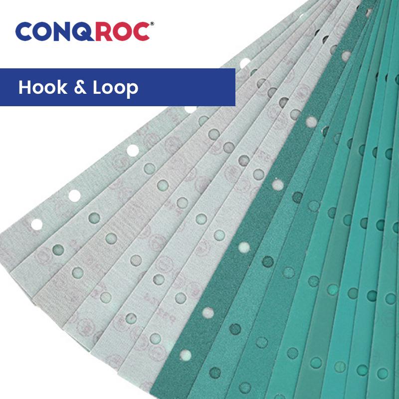 50pcs 70x420mm 14-Hole Long Sanding Strips Aluminum Oxide Polyester Film Hook & Loop Dry or Wet Abrasive Sheets for Paint Repair