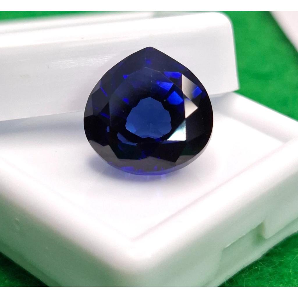 Natural Blue Sapphire Pear 12-14 Ct Beautiful Certified Loose Gemstone