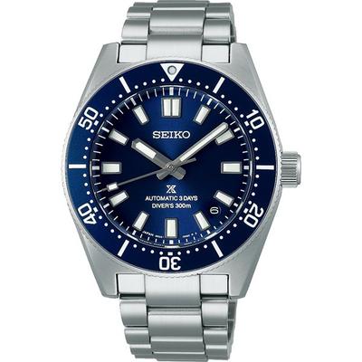 SBDC195 (PROSPEX DIVER SCUBA 1965 Heritage Mechanical мужской металлический браслет) Круглые часы, серебро