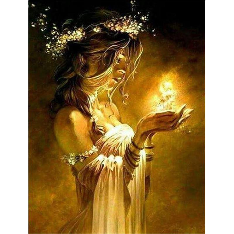 Full 5D Diy Diamond Painting Praying Angel Diamond Embroidery Full Lay Cross Stitch Home Decor Handmade Gift