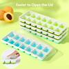 14Grid Silicone Ice Mold with Lid DIY Ice Trays Popsicle Ice Cream Mould for Cocktail Yogurt Juice Freezer Kitchen Bar Tools