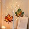 Maple Leaf Acrylic Pendant 3.9inch Window Wall Hanging Ornament Fall Maple