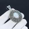 Rainbow Moonstone Pendant Handmade Jewelry 925 Sterling Silver Necklace Natural Flashy Moonstone Gemstone Jewelry Pendant Gift For Him For New Year