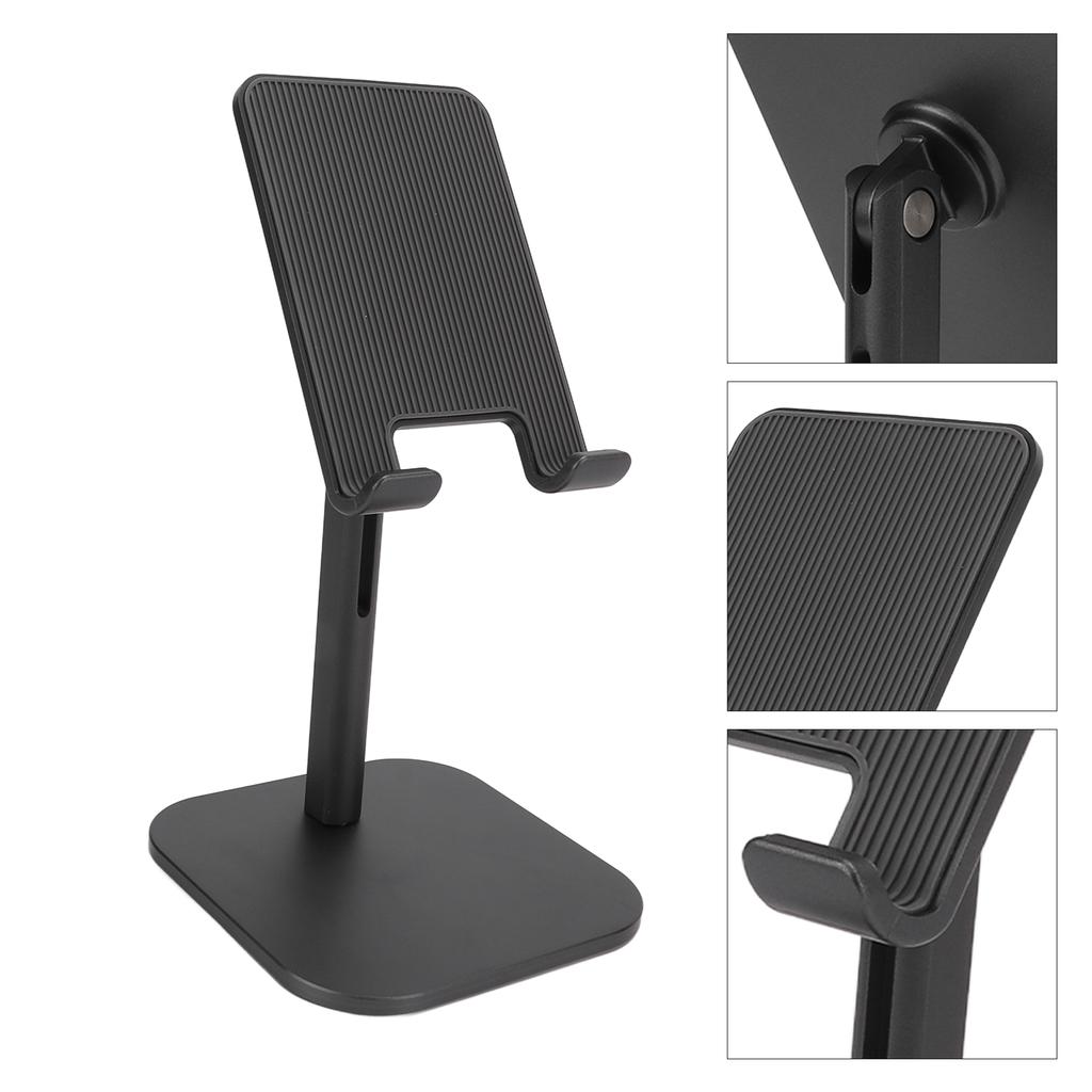 Phone Stand Dark Gray Adjustable Lift Office Learning Aluminum Alloy Mobile Phone Tablet B