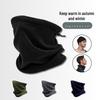 Autumn/Winter Windproof Fleece Neck Gaiter: Warm Thickened Face Mask for Cycling, Skiing, and Outdoor Cold Protection.