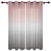Розовые серые градиентные шторы для спальни, гостиной, шторы для кухни, детской комнаты, занавески для окна, современный домашний декор
