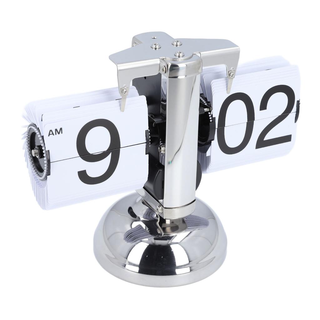 Винтажные цифровые откидные часы с питанием от батареи, регулируемое время, нержавеющая сталь, механические откидные часы