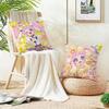 Cute HHimitsu no AiPriS Cushion Cover Breathable and skinfriendly linen pillowcase square removable and washable cushion