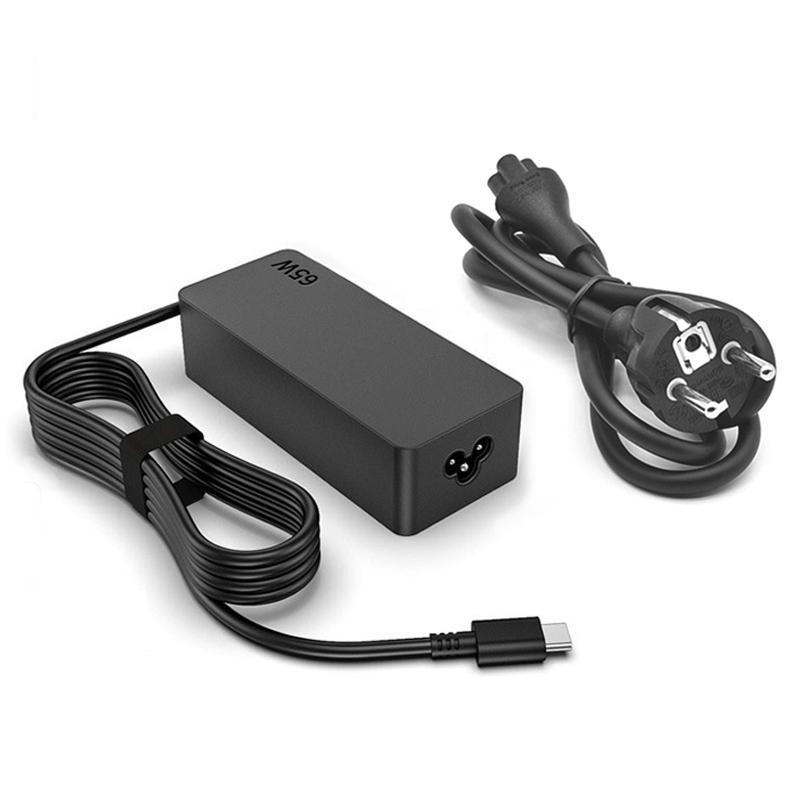 65W 20V 3.25A USB C Laptop Charger Adapter for Lenovo ThinkPad Hp Chromebook Yoga Huawei Xiaomi ASUS Type C Fast Power Supply