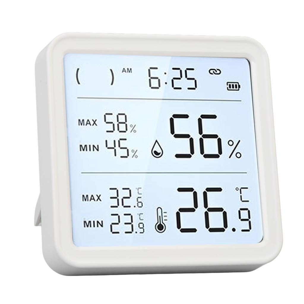 Измеритель температуры и влажности -9.9 до 60 градусов Цельсия Питание от батареи 0% относительной влажности до 99% относительной влажности Цифровой Wi-Fi Внутренний