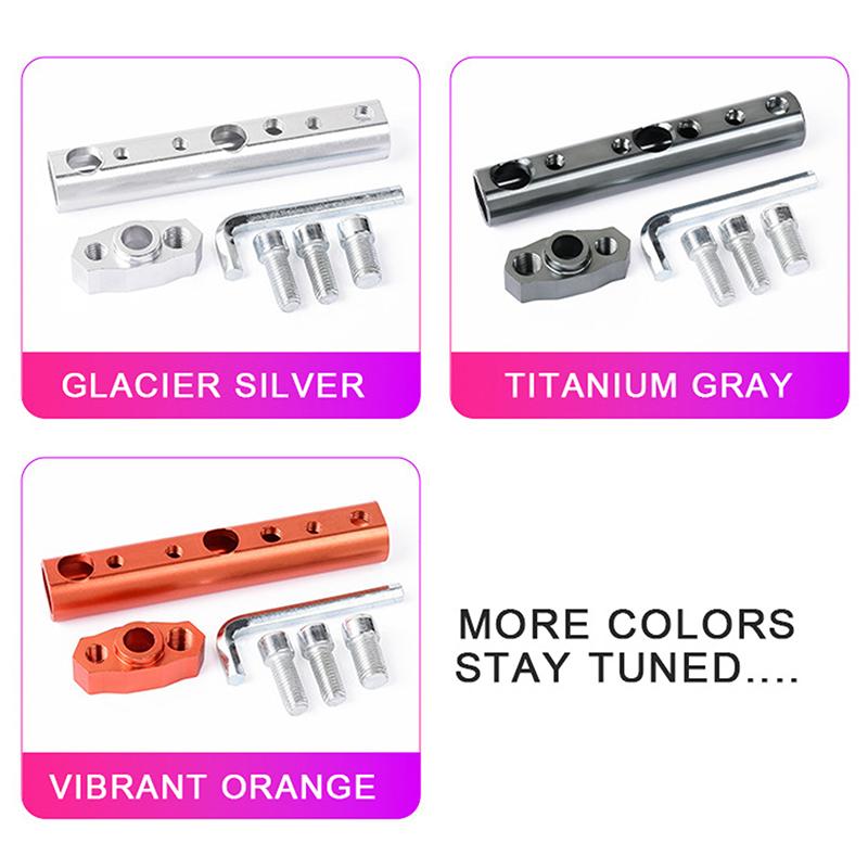 Aluminum Alloy Motorcycle Rearview Mirror Mount Extender Bracket Multifunctional Corrosion Resistant for Motorbike Scooter Modification