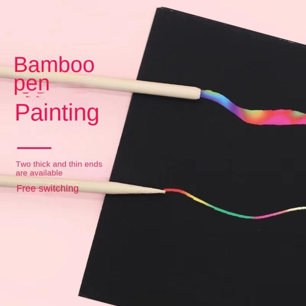 Rainbow Coloring Books DIY Scratch Book Cartoon Magic Scratch Paper  for Kids