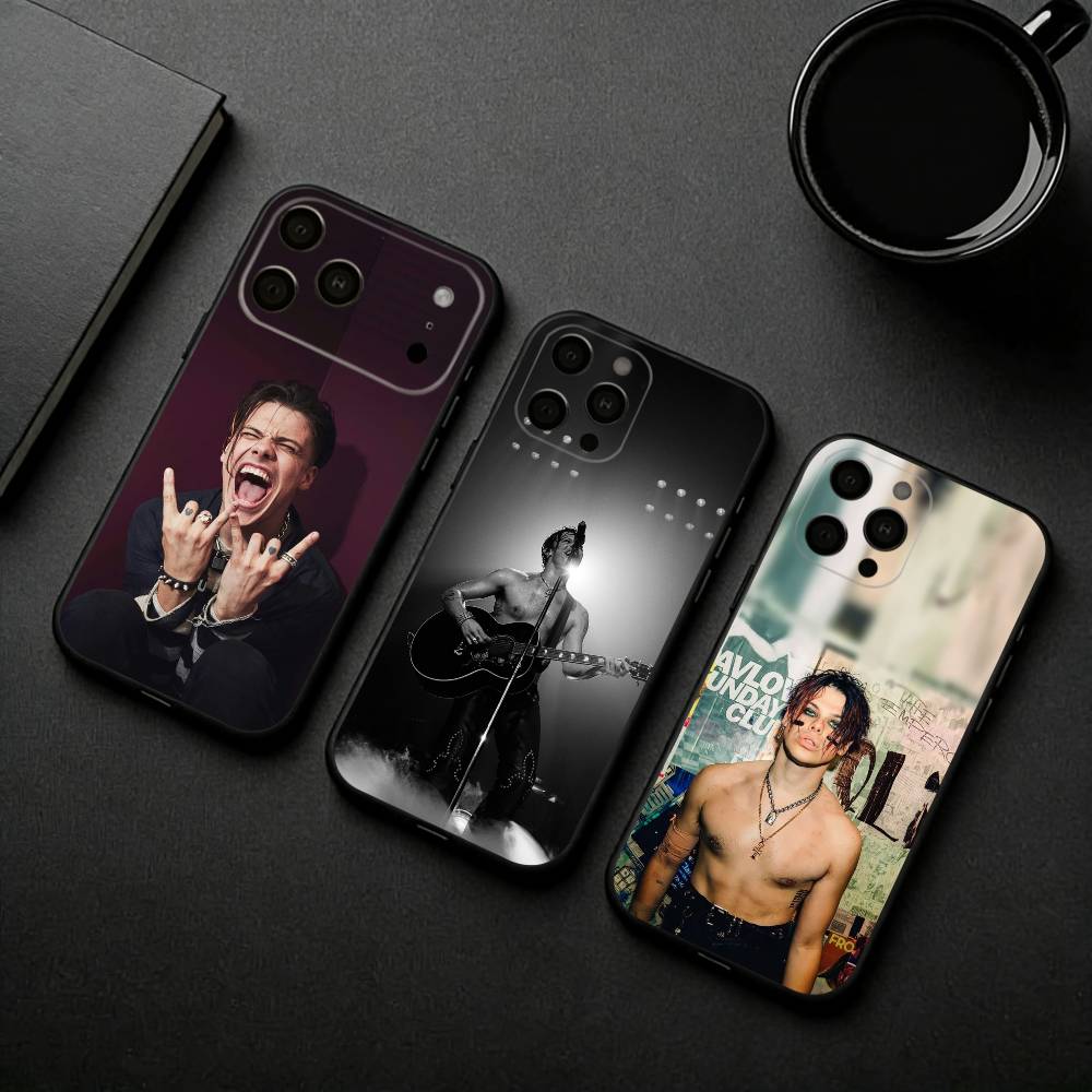 Крутой чехол для телефона с изображением певца Y-Yungblud для iPhone 17pro, 16,15,14,13,12,11 X XR Plus, Другие Мягкая черная крышка