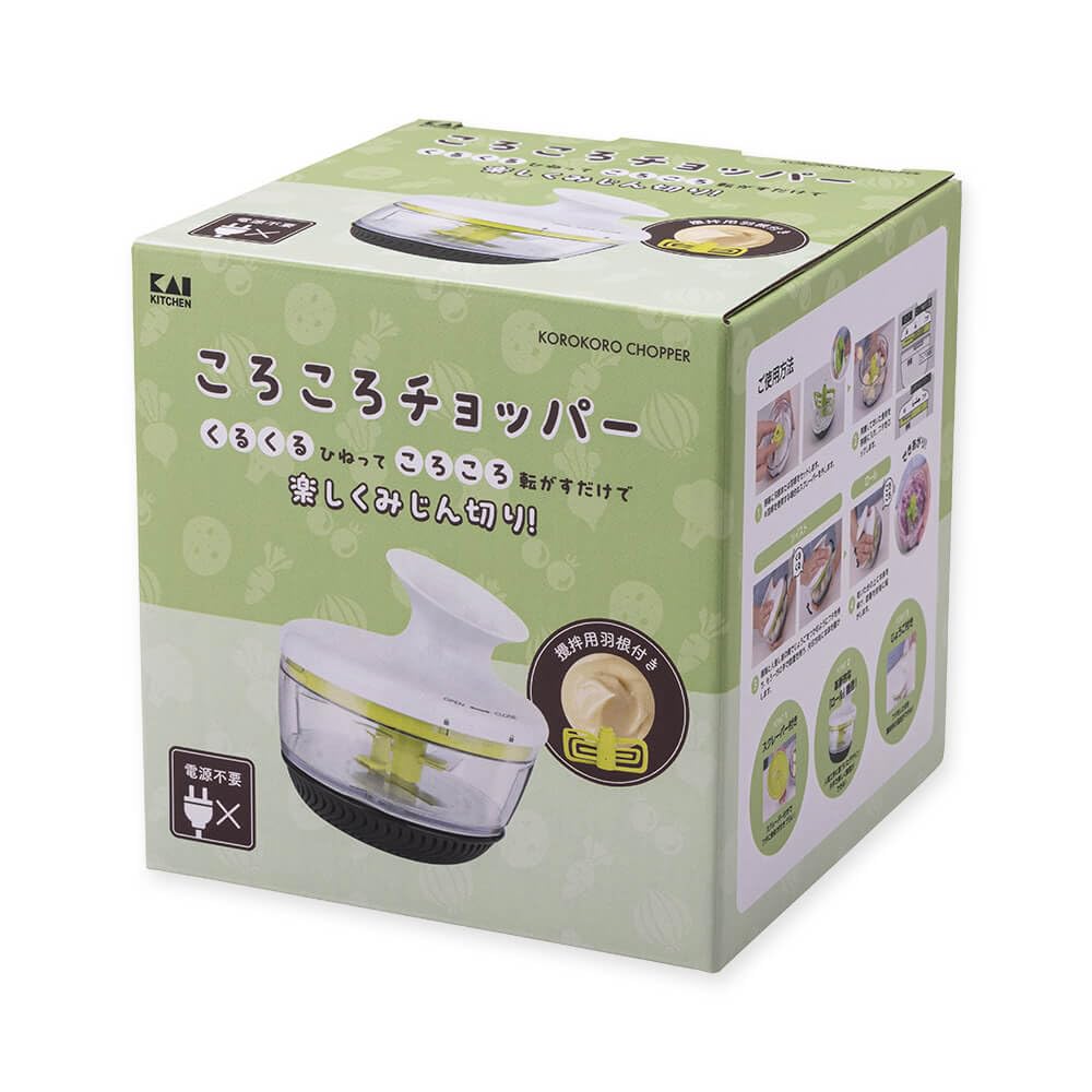 Kai Corporation Korokoro Chopper Vegetable Chopper with Funnel Multi-Purpose (DH8231)