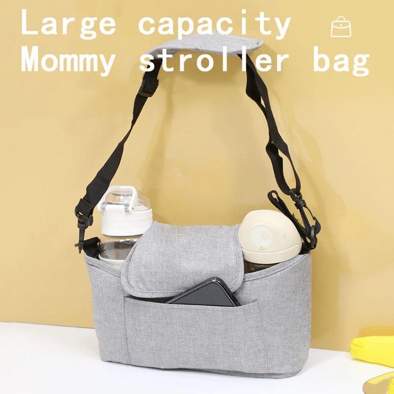 Baby Cart Hanging Bag Multifunctional Waterproof Storage Bags Large-Capacity Storage-Bag Travel Bottle Water Cup Hanging-Bag