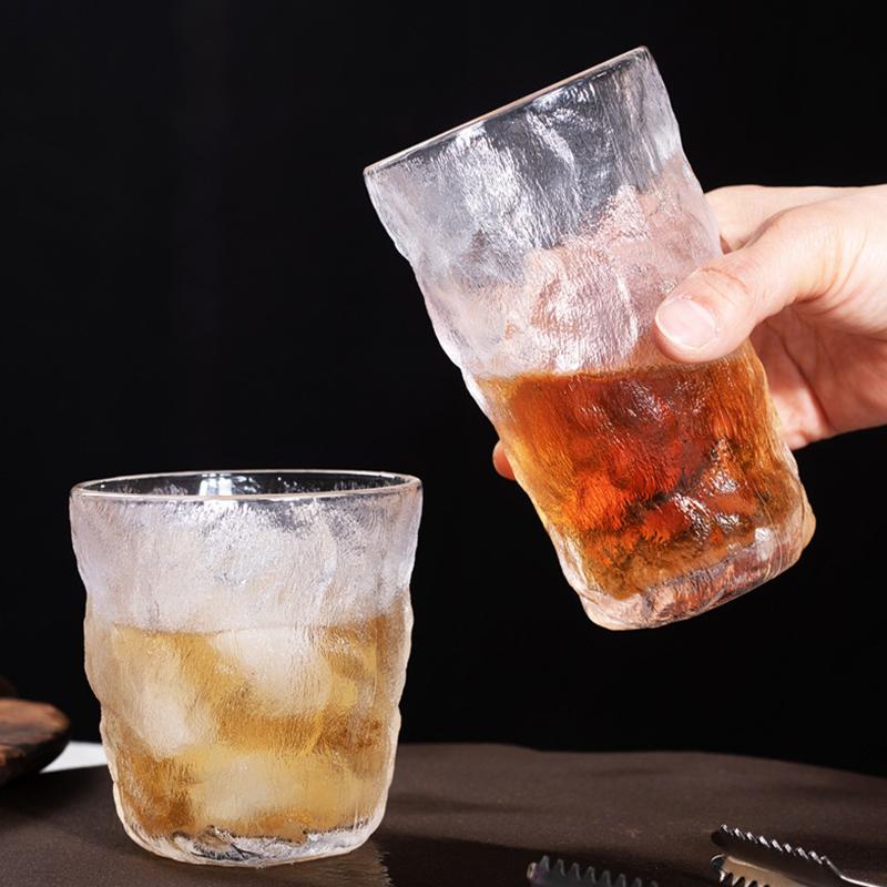 285 мл/380 мл стеклянные стаканы с узором «ледник» бутылка для воды женская чашка для фруктового сока детская кофейная чашка кухонная домашняя посуда для напитков пивная кружка
