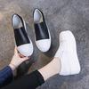Casual Shoes Women's New Round Head Women's Shoes Platform Muffin Heel Women's Single Shoes Korean Version Trendy Good Match Little White Shoes Loafe
