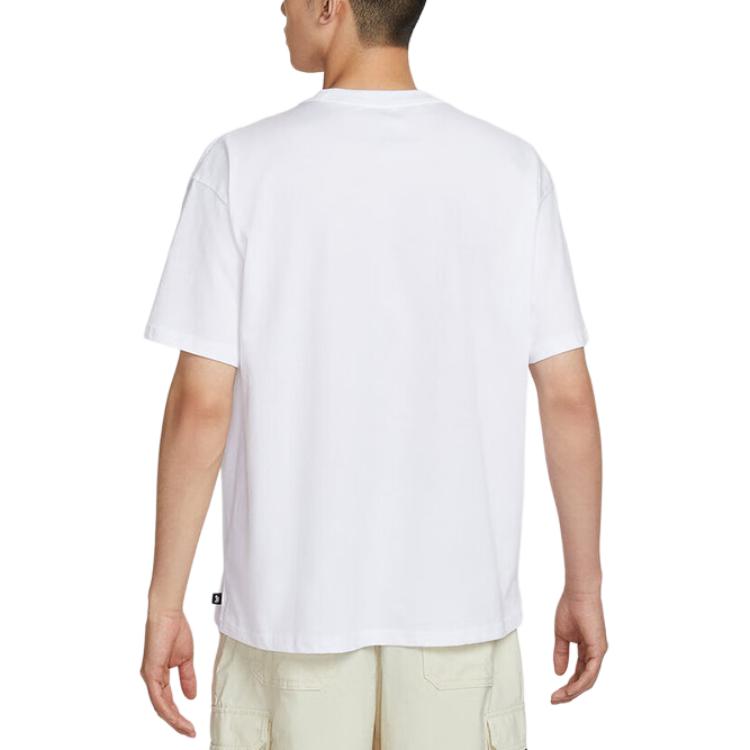 Nike T Shirts Men's White Crew Neck Moderate HV1303-100