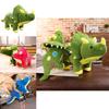 Soft Adorable Triceratops Plush Toy Comfy Critters Gift For Kids Teens