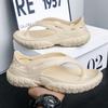 2025 Summer New Men's Sandals Thick Soles Increase Non-slip Outdoor Everything Beach Leisure Large Size Flip-flops