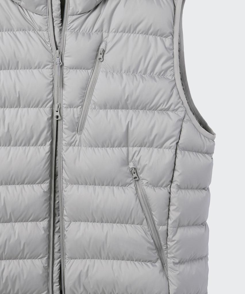 Musinsa Standard [City Leisure] Hooded Light Down Vest [Light Grey]