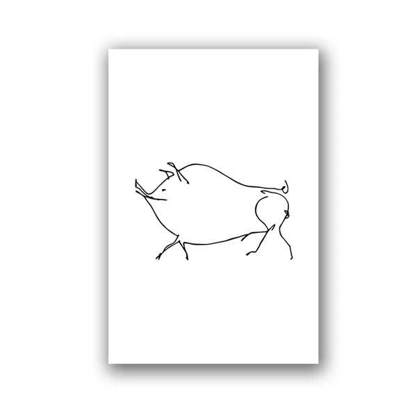 Пикассо Минималистичное Животное Собака и Голубь Мира Холст Картина Настенное Искусство Фотографии Постеры и Принты для Гостиной Спальни Домашний Декор