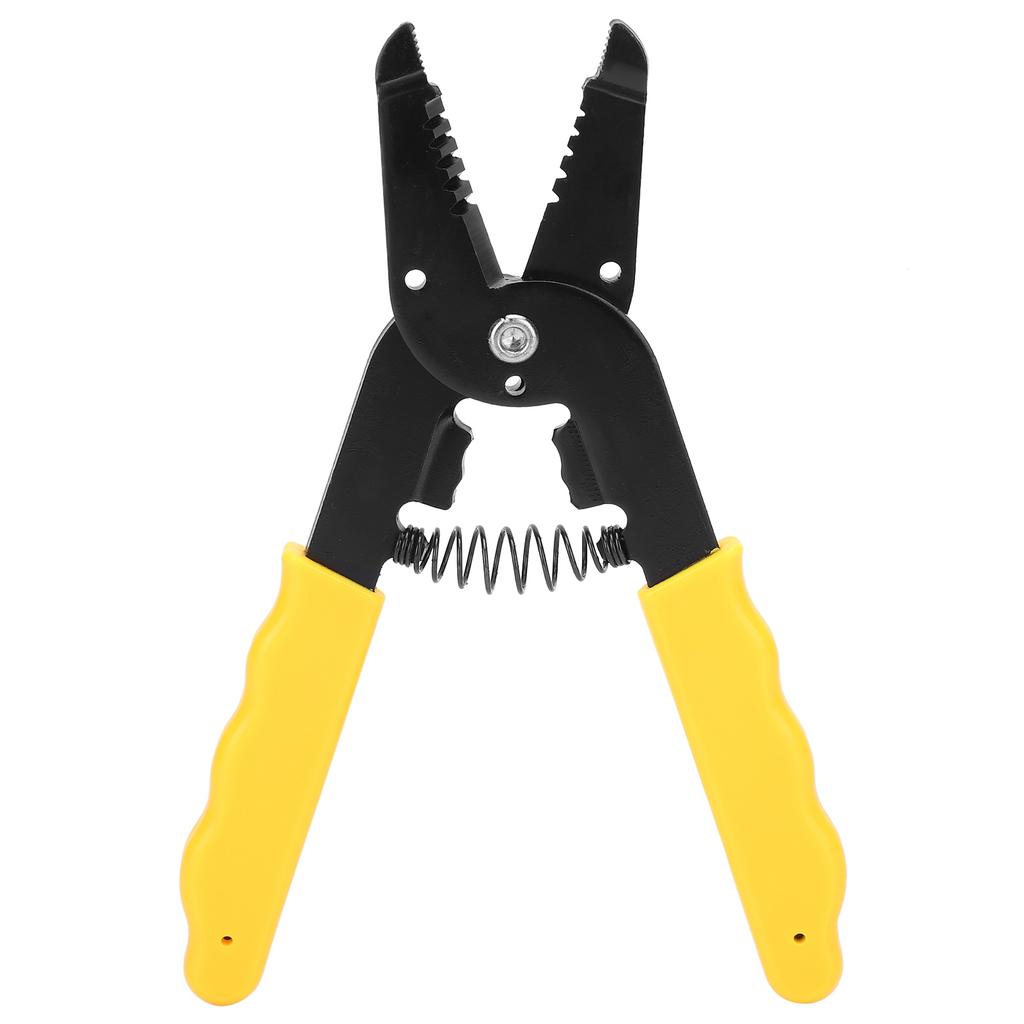 Wire Stripping Pliers MultiFunctional Household Electrician Terminal Crimper Pliers(Red )