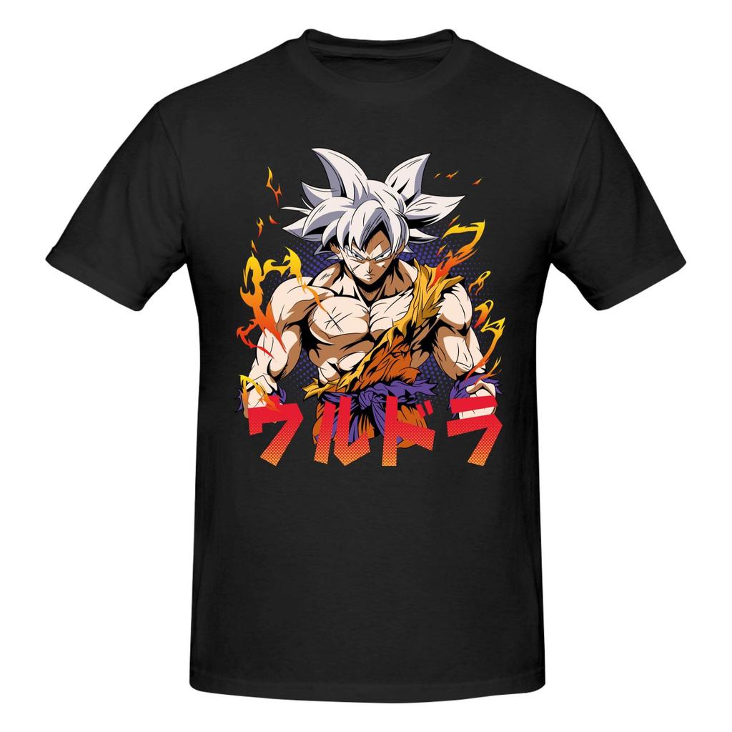 2026 Новая мужская футболка с принтом Dragon Ball Уличный стиль Короткий рукав Хлопок Короткий рукав Топ Повседневный Новинка Дизайн Узор Футболка