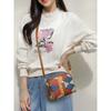 Mini Colorblock Crossbody Bag Retro Rhombus Pattern Purse Fashion Shoulder Bag for Women Casual