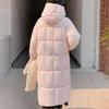 Модные женские зимние длинные пальто с капюшоном, свободные, толстые, теплые парки, повседневные женские куртки
