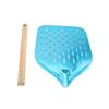12in Perforated Pizza Peel Easy Transfer Lightweight Aluminium Alloy Metal Pizza Paddle with Detachable Wood Handle